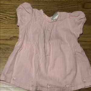 New Potatoes baby ducky pink bloomer dress